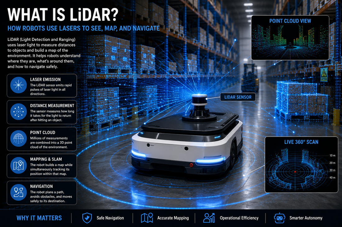 What Is LiDAR? How Robots Use Lasers to See, Map, and Navigate