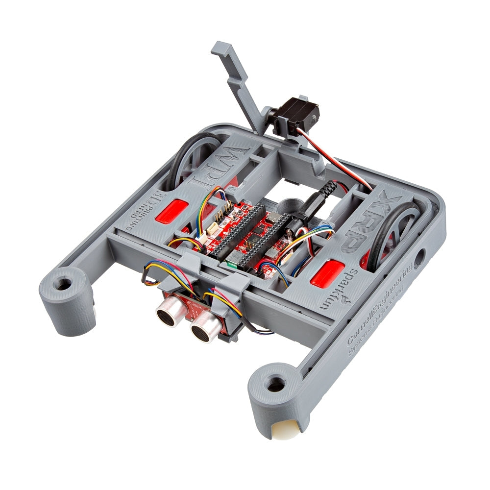 Assembled SparkFun XRP Robot Kit KIT-27644. Product photograph courtesy of SparkFun Electronics.